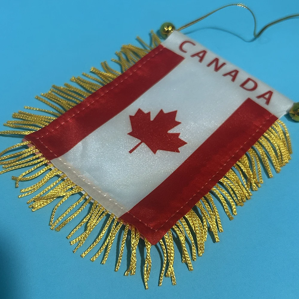 SKY FLAG Bandera de Canadá para ventana de coche, poliéster doble cara - imagen 5