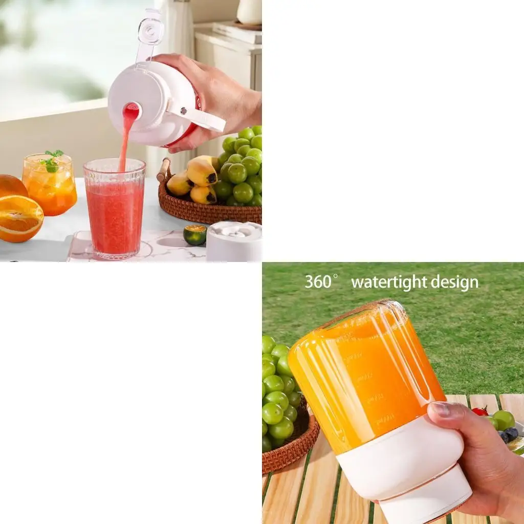 J6PE Lightweight 1400ML Travel Mixer Perfect For Fruits Vegetables And Prepared Baby Meals