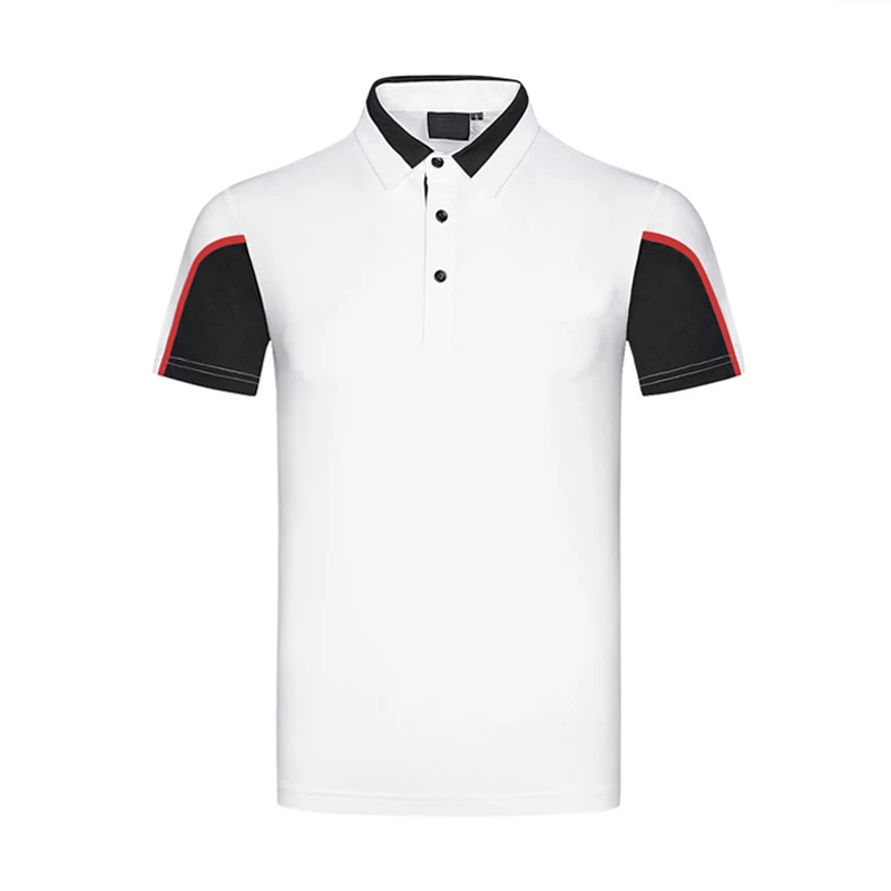 Golf wear men's summer sports moisture absorbing quick drying short sleeve breathable sun protection  polo shirt