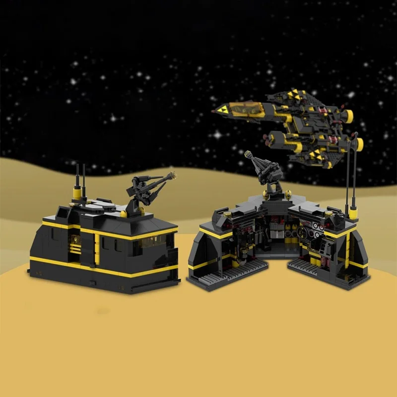 306 pièces MOC Blacktron Mobile espion post-poste rénégade espace modèle jouets de construction blocs cadeaux de noël Architecture brique éducation