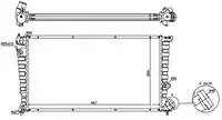 Engine radiator for MPE354023 (670 × × 23) partner-manual