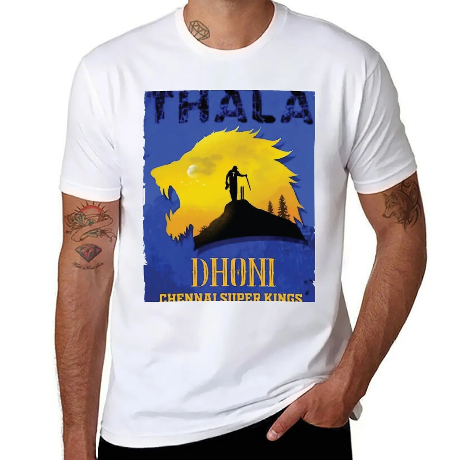 

Dhoni | Chennai Fan | Thala | Indian Cricket Jersey T-Shirt man t shirt designer cotton t shirt pack T-Shirt