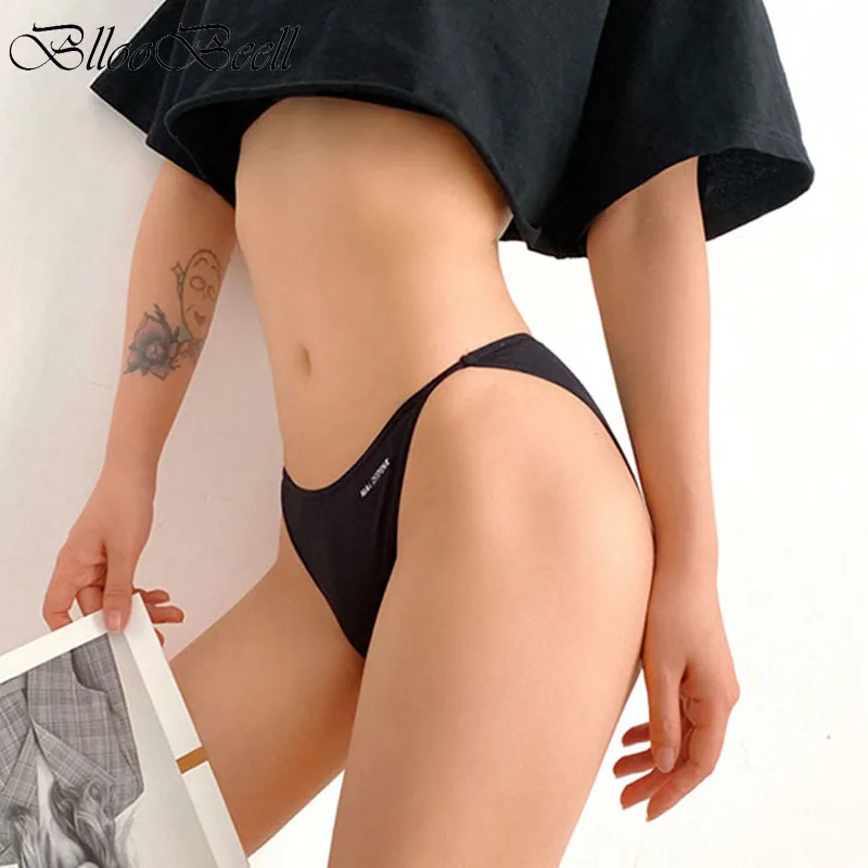 Simple Sexy Women Japanese Panties Modal Low Waist Underwear Solid Color Briefs Sport High Elastic Female Bikini Ladies Lingerie