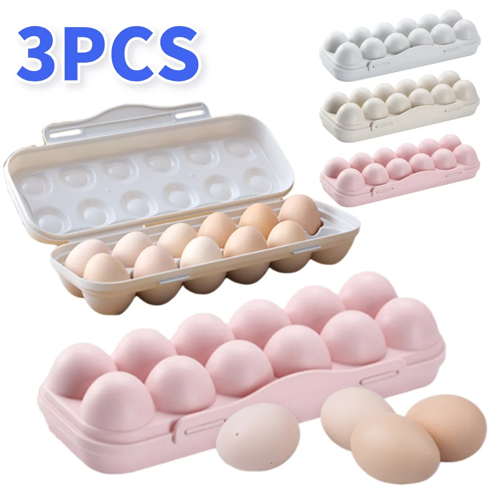 12 Grid Egg Holder Portable Egg Protector Tray Kitchen Eggs Carrier Protection Box for Refrigerator Camping Picnic Hiking Travel