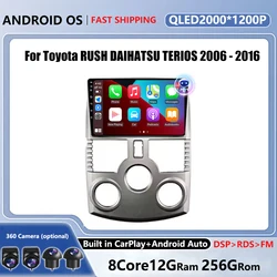 4G Android OS per Toyota Rush / DAIHATSU TERIOS Car Multimedia Head Unit lettore Stereo navigazione GPS schermo QLED 5G WIFI BT 5.0