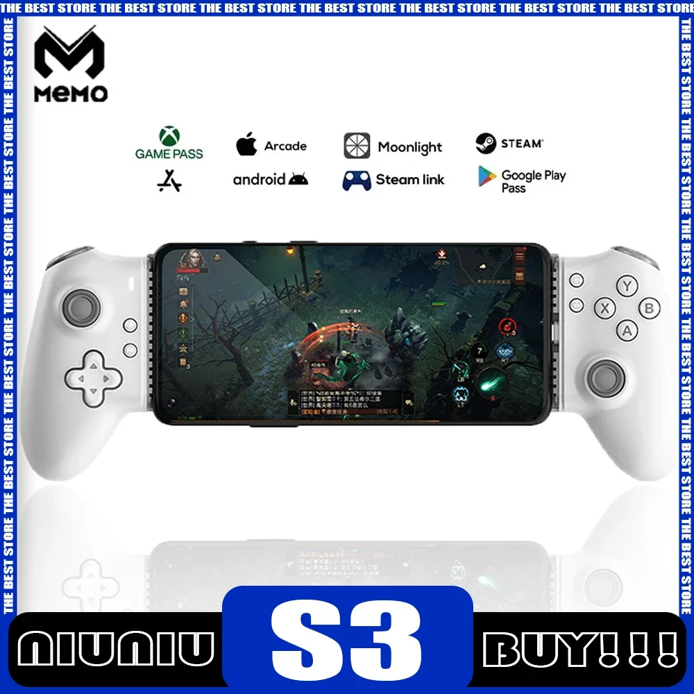 2024 Memo S3 Gamepad Dual Mode Type-C Mobile Phone Controller Hall Effect Stick Joystick Cloud Game Customized Ps For Android