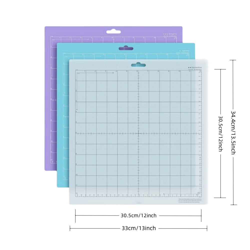 3 PC Silhouette ตัด Pad 12x12In ลื่นทนทานทําความสะอาดง่ายไม่มีกลิ่น DIY คู่มือบทความ Splicing ตัดกระดาษ Pad