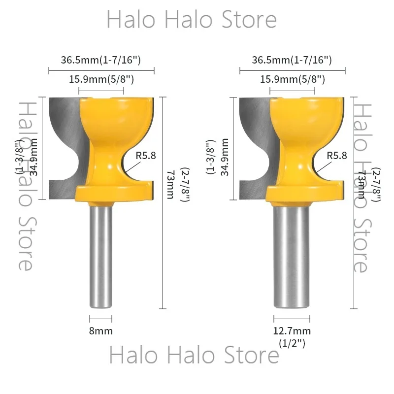 Interconnected edge knife door and window cabinet armrest stool chair corner engraving machine knife woodworking milling cutter