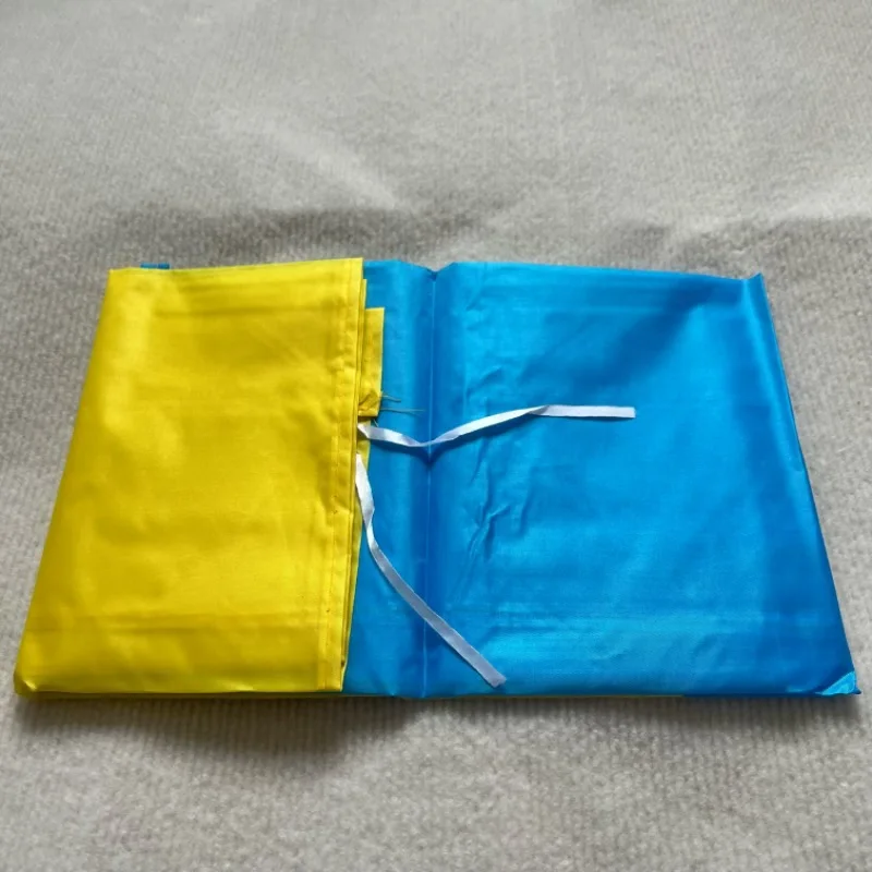 YIXIN Ukrainian presidential flag 90*150cm The Ukraine banner Home Decoration 100% polyester hanging Ukraine flag - view 6