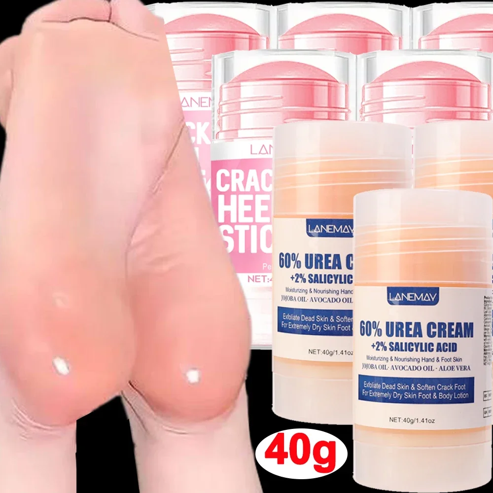 40g Ureum Voetcrème Droge Gebarsten Voeten Hiel Zachte Peeling Verzachtende Huid Ultra-Hydraterende Hand Voetverzorging crème Stok Protuct