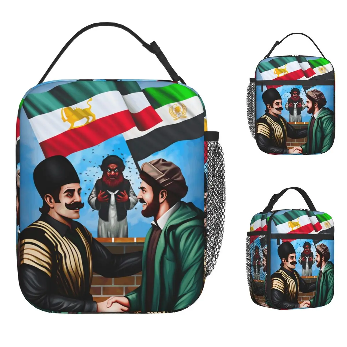 

Сумка-холодильник «Сделай Иран снова великой» – портативный ланч-бокс унисекс для школы, настраиваемая, водонепроницаемая, для отдыха, для еды