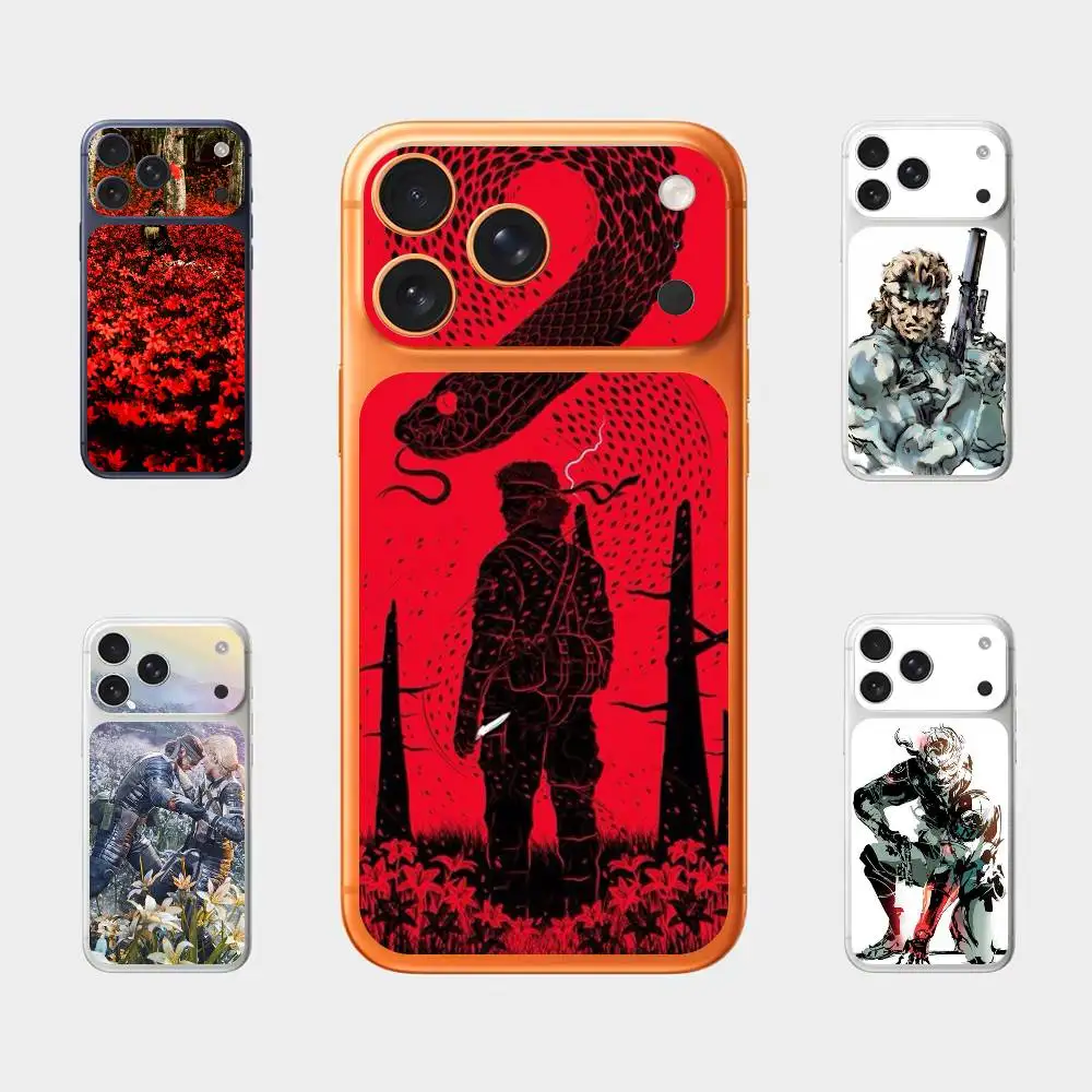 

Защитная пленка-наклейка на заднюю панель iPhone 17 Pro Max с рисунком змеи MGS