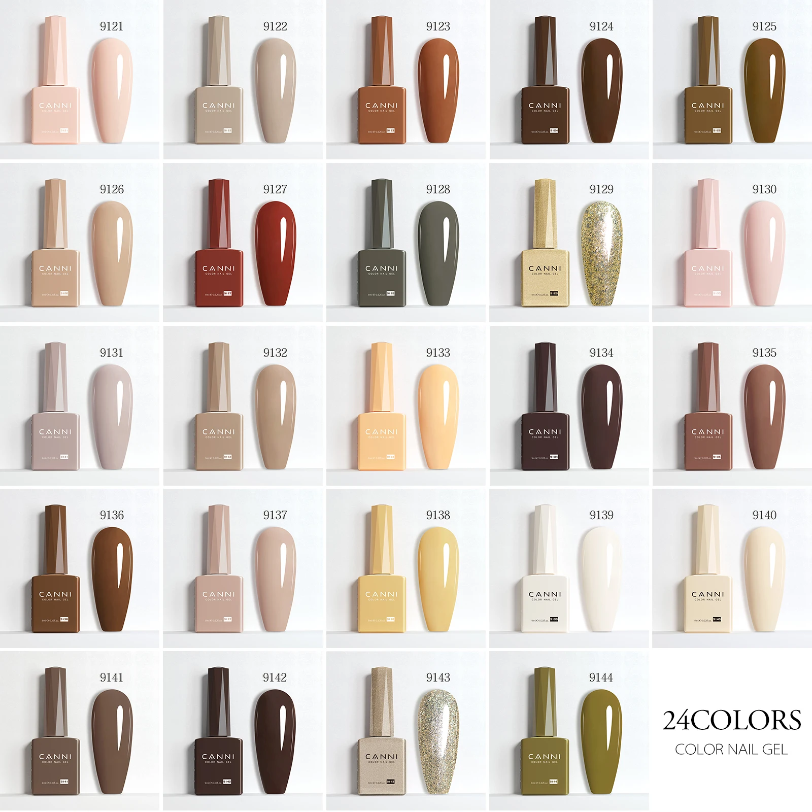 CANNI HEMA FREE Gel-Nagellack, kein TPO, durchscheinendes Gelee-Gel, glatte Konsistenz, Soak Off UVLED, semi-permanenter Gel-Rundpinsel, 9 ml – Detail 14