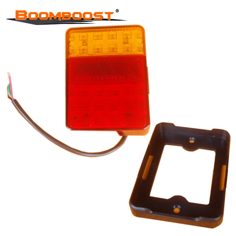 Waterproof LED Warning Taillight 2Pcs 30-LED High Bright DC 12V Fit Trailer Truck Boat Car Modification