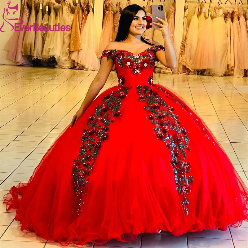 

Ball Gown Quinceanera Dresses Long Train Robes De Bal Tulle Appliques Party Dress Vestido de 15 Anos Quinceanera