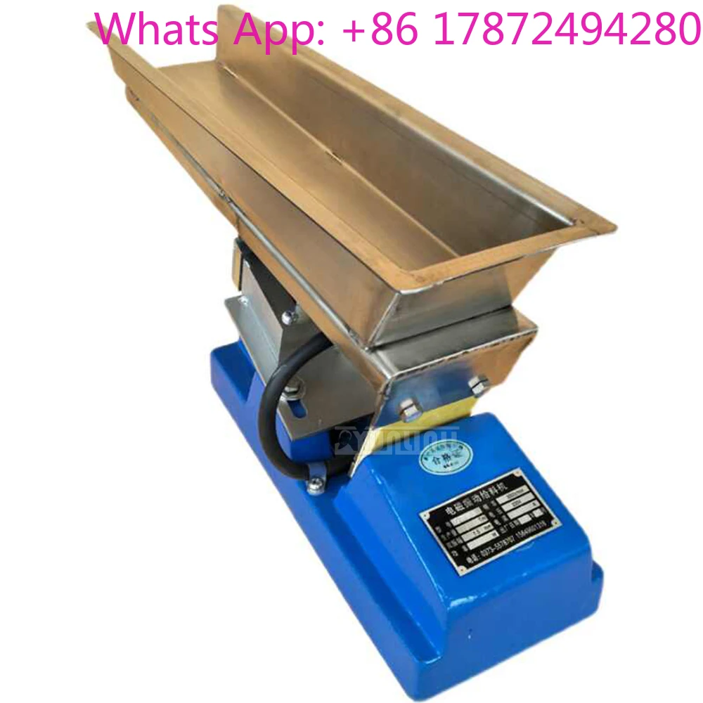 Electromagnetic Vibration Feeder with Controller Uniform Straight Line Feeder Material Dispensing Machine
