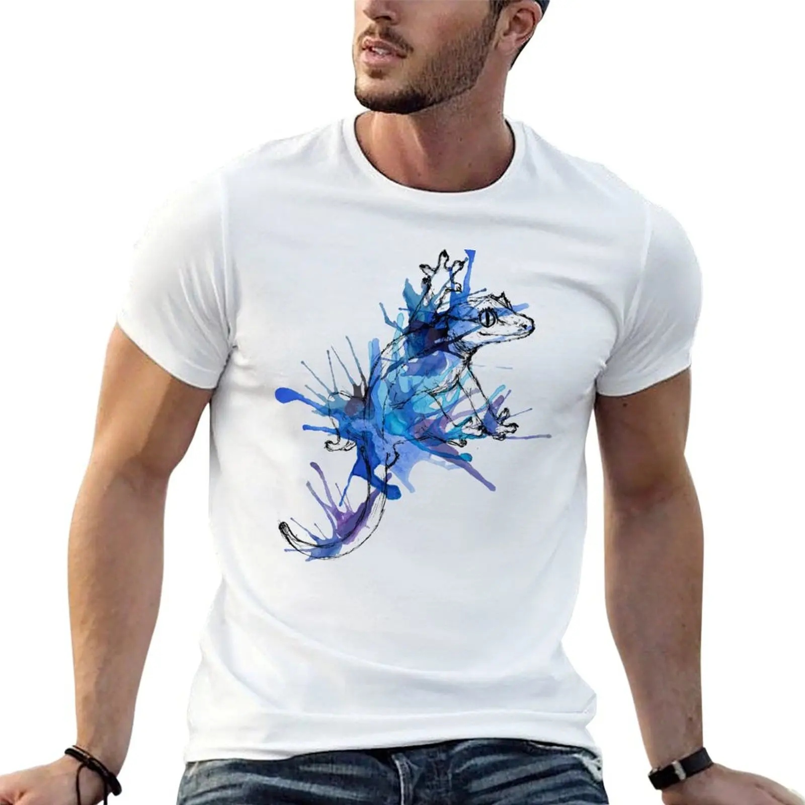 

cotton shirt graphic Taru-Blueberry shirt t t man man Splash T-Shirt