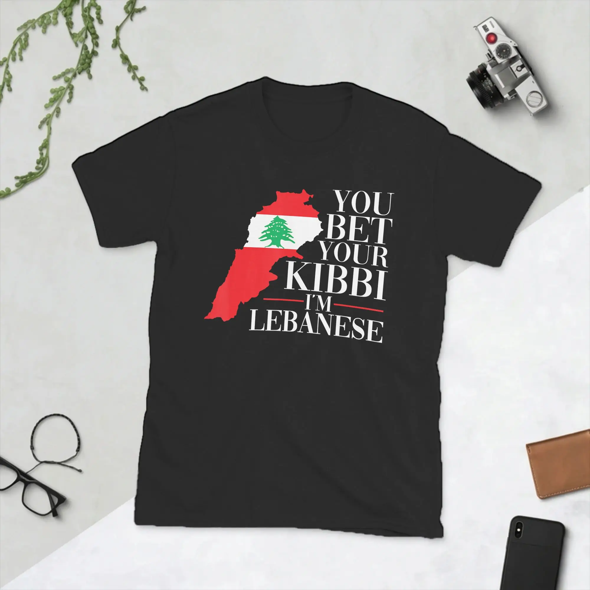 Men Lebanon Tees You Bet Your Kibbi I'm Lebanese T Shirts  100% Cotton Clothes Funny Short Sleeve Crewneck Tees Printed T-Shirts