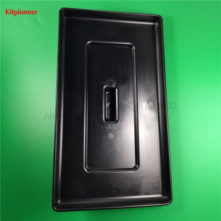 Two Pieces Top Lids Soft Ice Cream Machine Spare Parts Accessories Fittings Black Hopper Covers Size 34*19.5cm