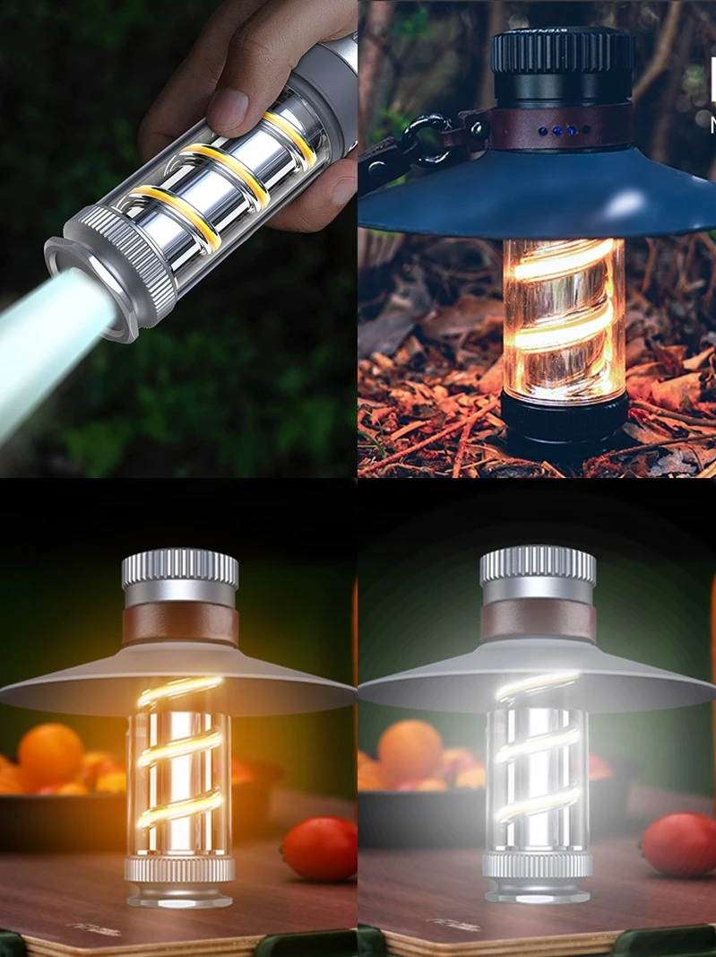 Camping Lantern Outdoor Ultra-Long Life Battery Camping Lamp Manual Light Retro Ambience Light Lighting Tent Light Hanging