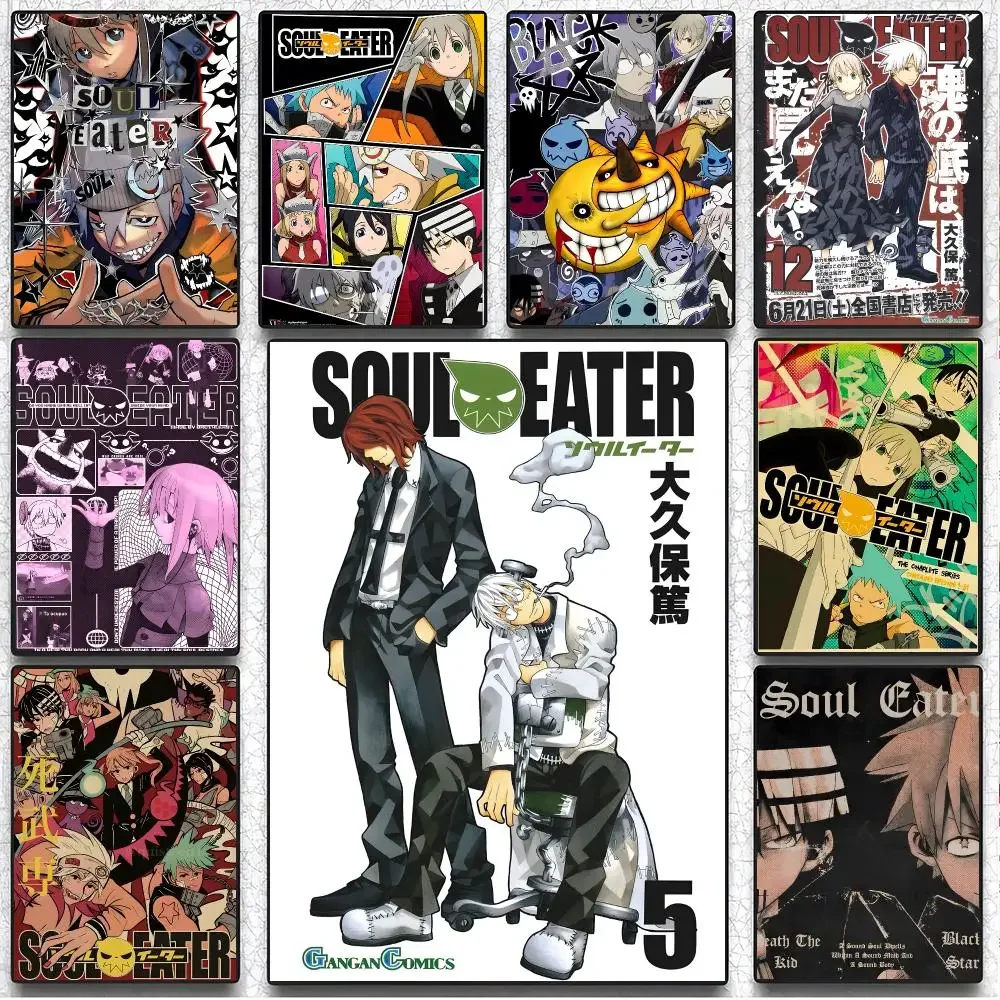 Anime Fantasy Soul Eater Poster Artistic Wall Decor Indoor Outdoor Home Ornament for Collectors