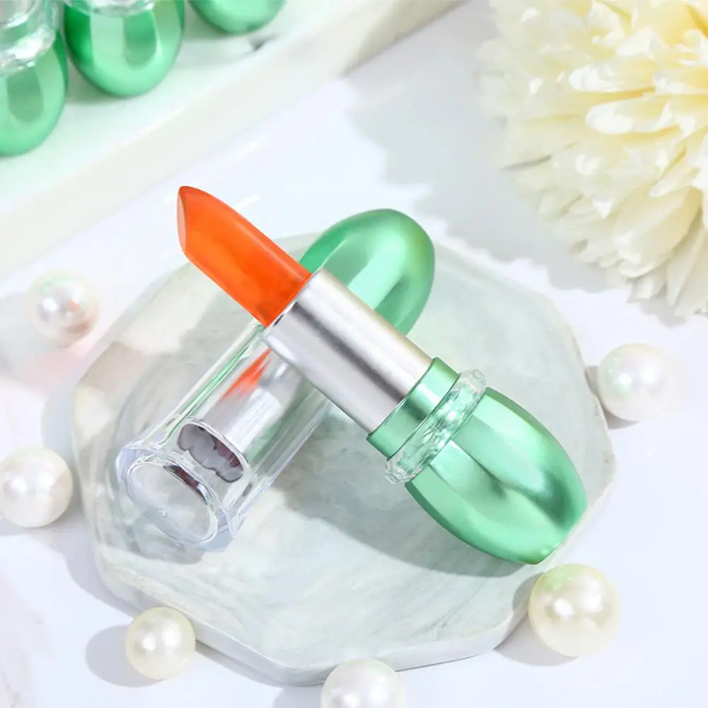 5-Color Aloe Vera Jelly Color Changing Lipstick Lasting Nutritious Lip Balm Moisturizing Temperature Color Changing Lip Gloss