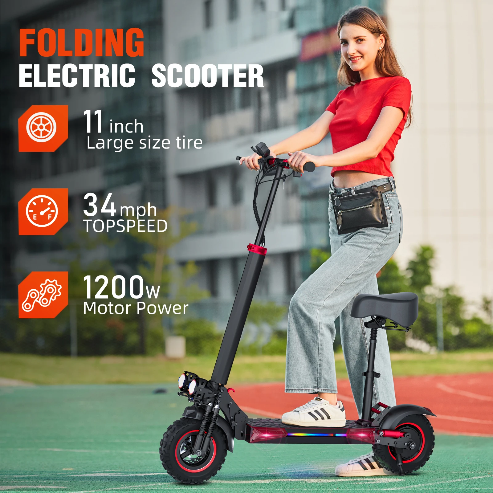 

Цельный Прямая поставка 11-дюймовый электрический самокат 1200W48V18AH электрический самокат с литиевой батареей в наличии в США