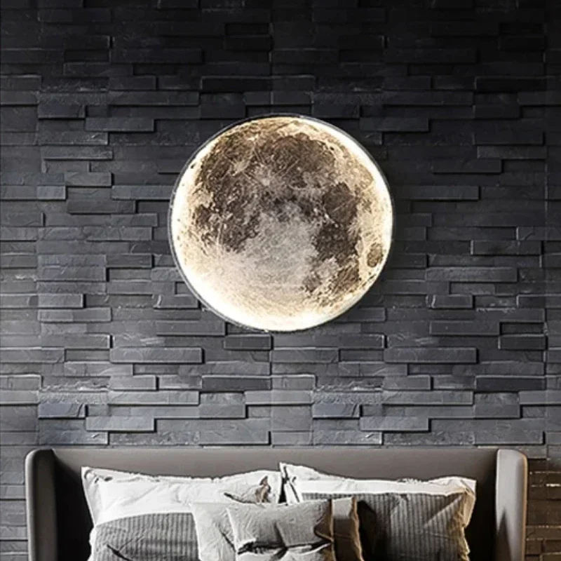 

Newest Modern Wall Lamp Moon Indoor Lighting Bedroom LED Living Hall Room HOME Decoration Fixture Lights Decorate Lusters Lamps