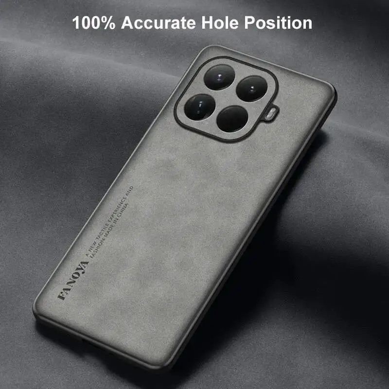 Für Xiaomi Mi 17T Pro Luxuriöse PU-Leder Handyhülle für Xiaomi 15T Pro Mi15T 5G Rückseiten-Abdeckung Silikon Stoßfester Schutz