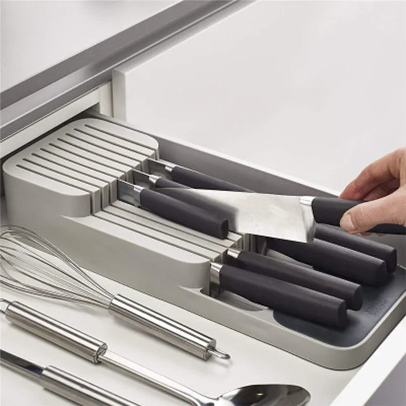 Cutlery Knives Separate Storage Box Kitchen Drawer Storage Box Universal Tray Knife Holder Storage Box