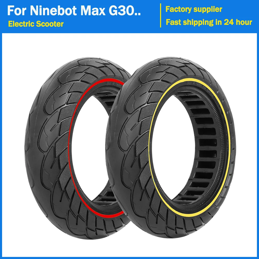 10 Inch Solid Tire 10x2.50 Rubber for Ninebot MAX G30 G30P G30LE G30LP Electric Scooter Parts 60/70-6.5