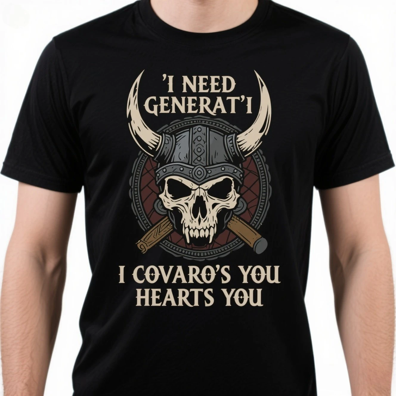 I Offended You, Hurt You. Nordic Warrior Skull T Shirt. New 100% Cotton Short Sleeve O-Neck T-shirt Casual Clothing Mens Top