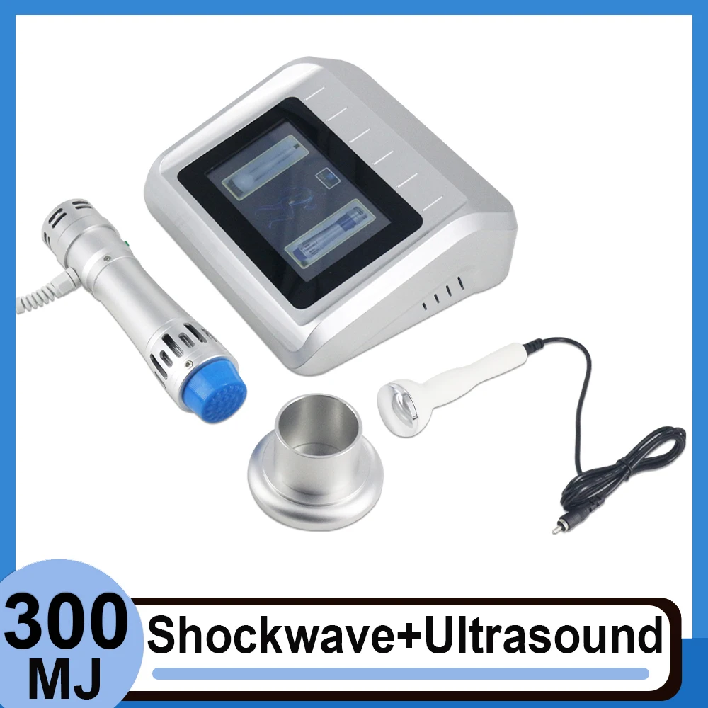 

ED Shockwave Therapy Machine For Tennis Elbow Pain Relief Body Relax Massage 2 In 1 Ultrasound Phyaiotherapy Equipment 300MJ