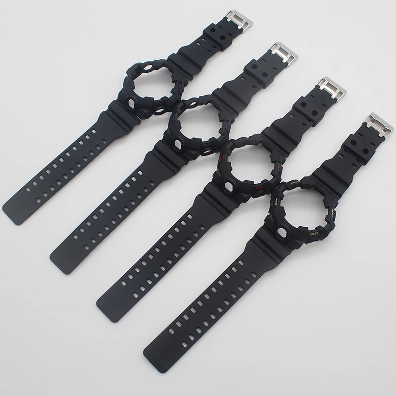 GA700 Watch band Men Silicone Strap Buckle for shock Resin strap Series GA700 Rubber Sports strap 16mm