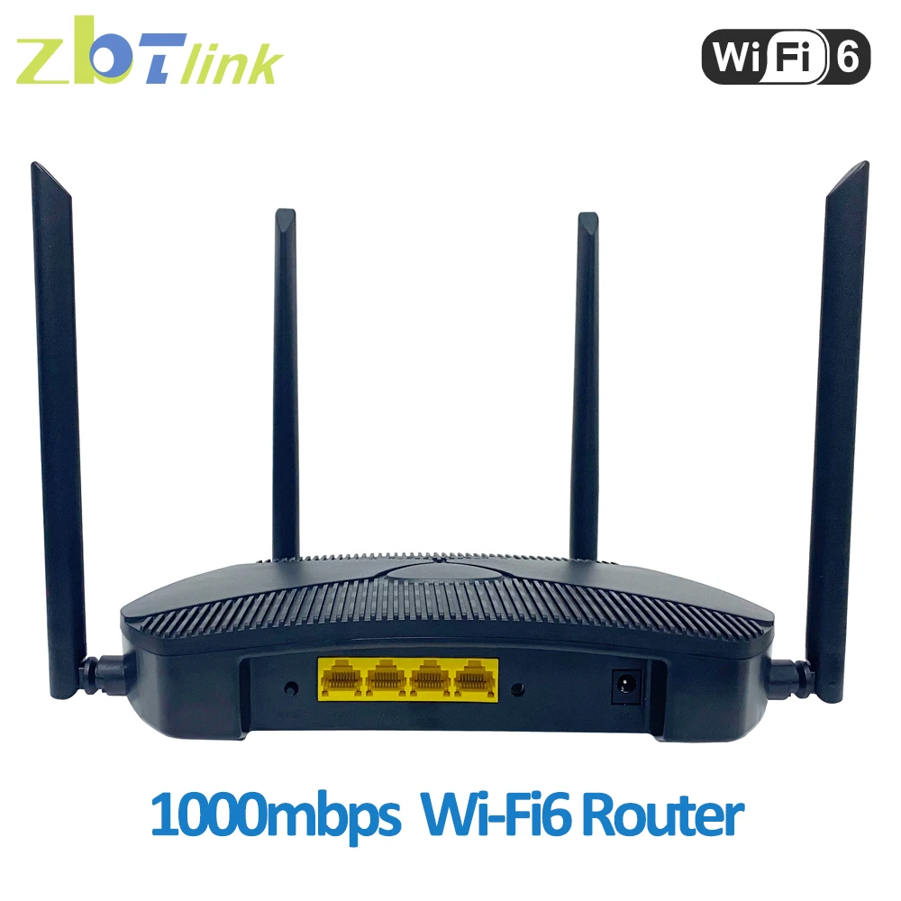 Zbtlink Wifi6 Router Openwrt 1800Mbps Wireless WIFI 5Ghz 2.4G 16MB Flash 256MB RAM Gigabit LAN Hotspot Wi-Fi Router for Home