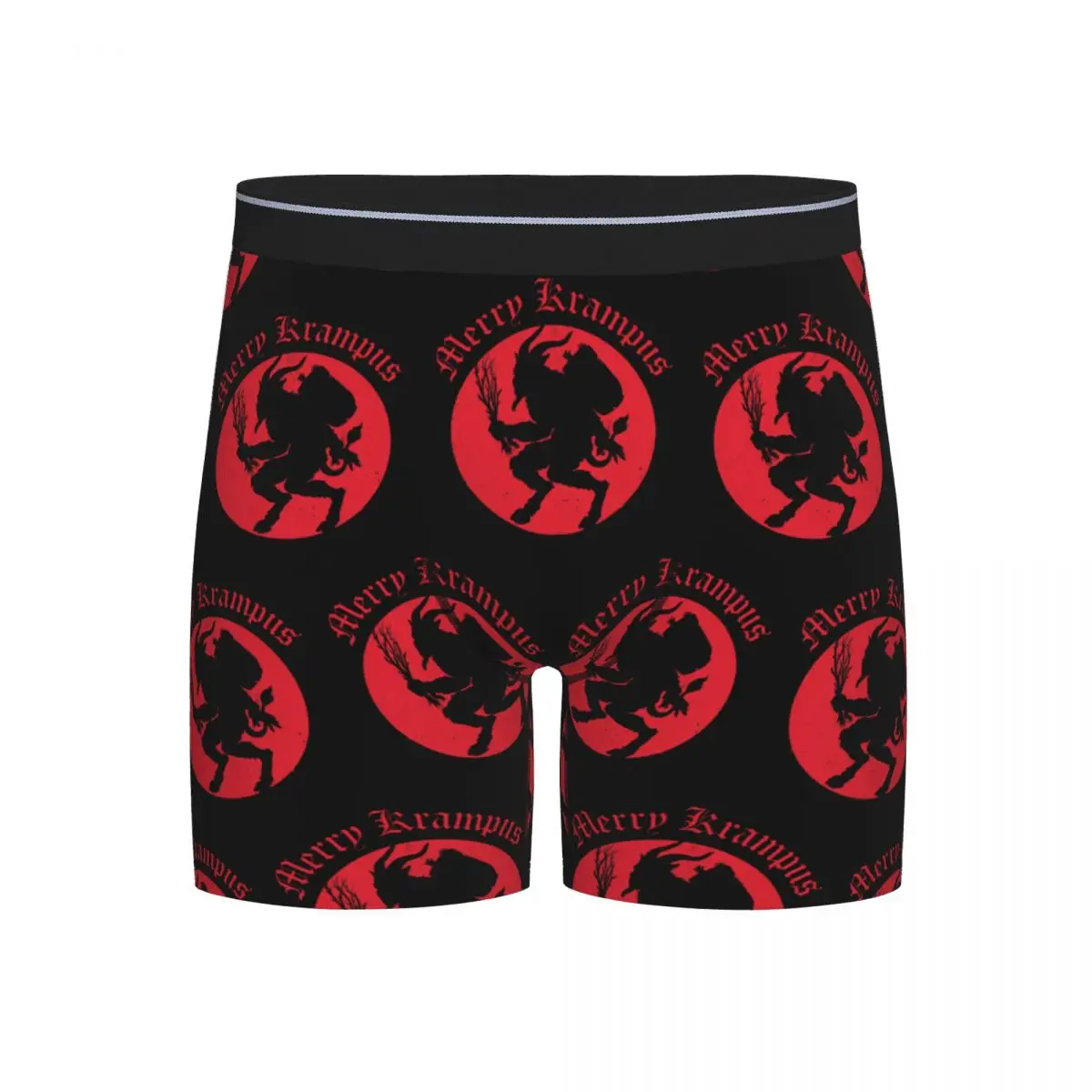 

Long Boxer Underpants Shorts Merry Krampus Horror Christmas Panties Men Ventilate Underwear for Homme Man Boyfriend Gifts