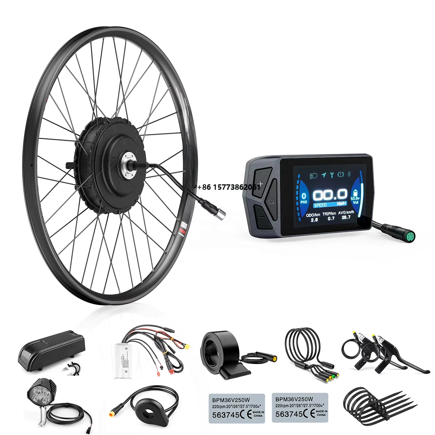 

RM G0900 Ebike Conversion Kit 48V 750W 26" 27.5" 29" 700C Rear Hub Motor Kits Electric Bike Kit UK EU Stock