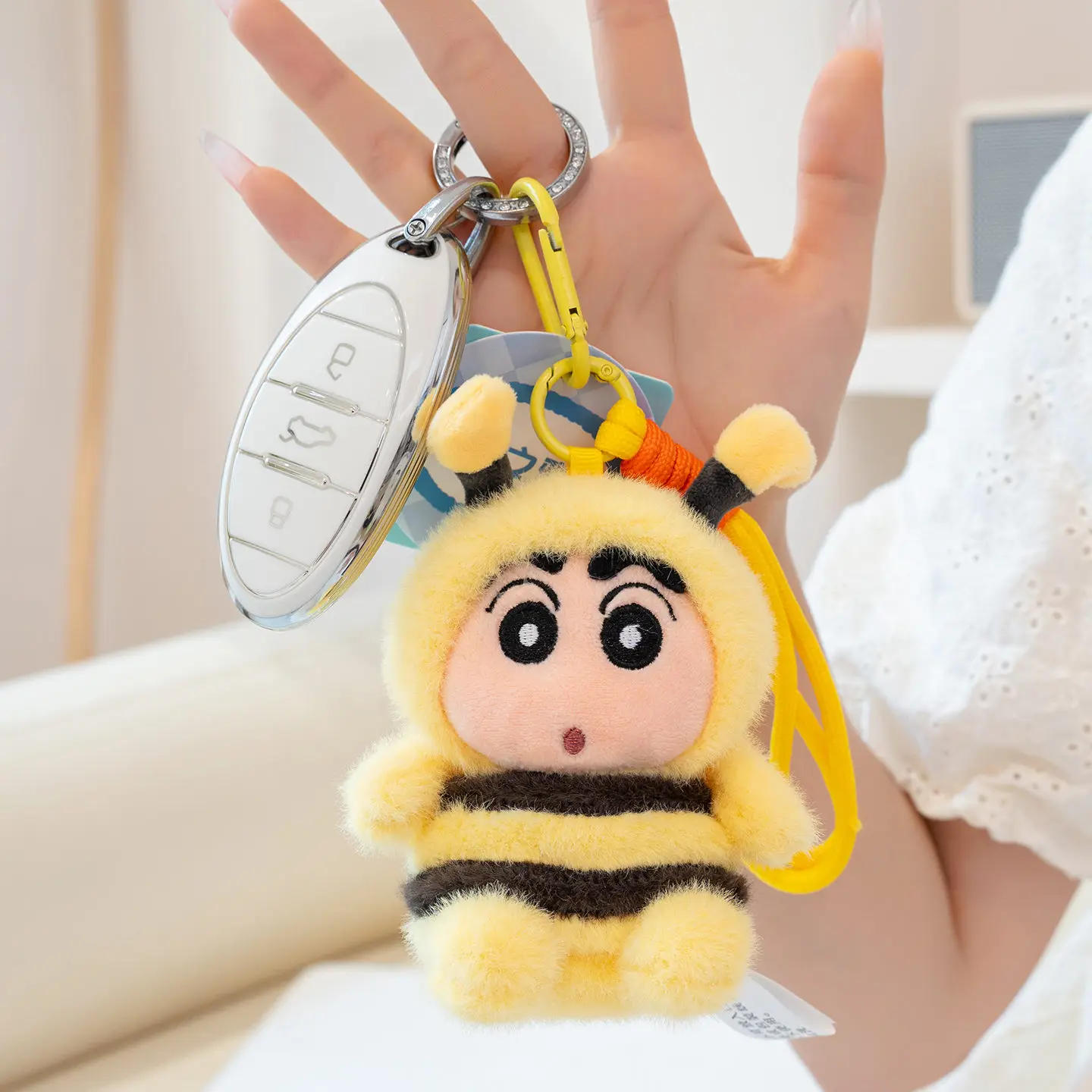 クレヨンしんちゃん ぬいぐるみ かわいいアニメ シンちゃん ワニヤマに変身 蜂亀人形 バックパックペンダント ギフト