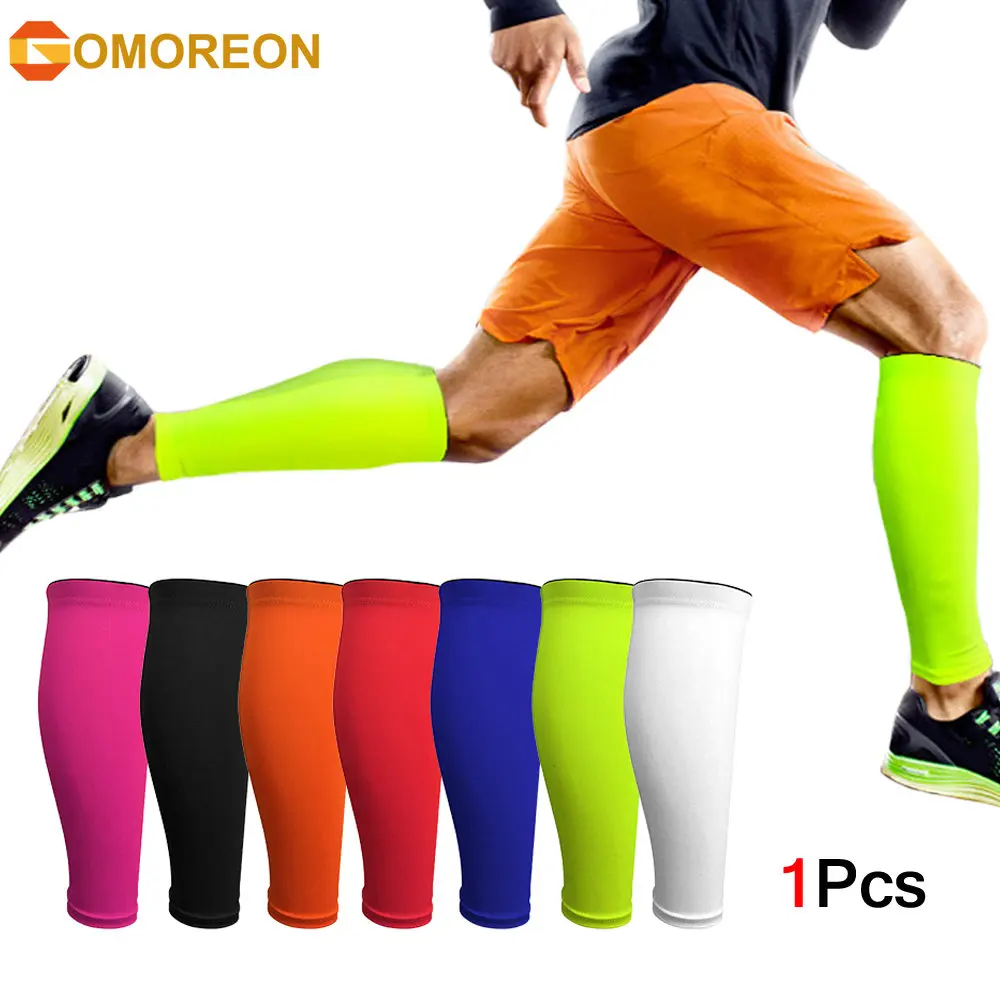 1Pcs Sport Calf Compression Sleeves Shin Splint Support Guard Leg Protection Sock for Running Cycling Basketball