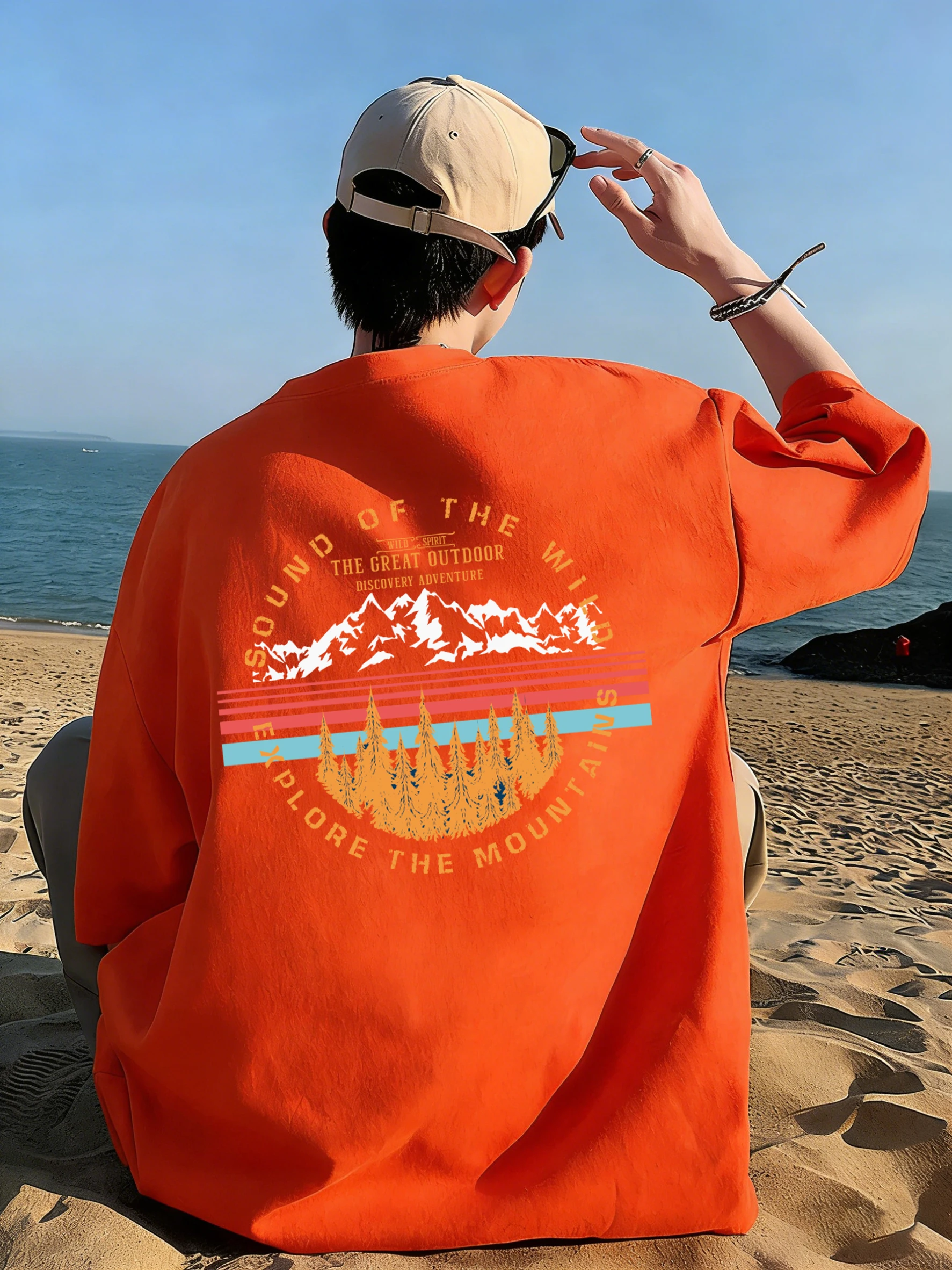 Sound Of The Wild Printing T-Shirt Men Cotton Casual Short Sleeve Fashion Loose Sportswear Unisex O-Neck Summer Soft Clothing