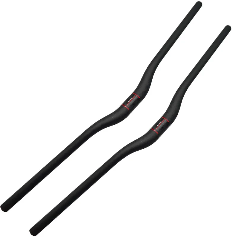 Neuer MTB Fahrradlenker 3K Vollcarbon Matt Finish Schwalbenförmiger Fahrrad-Carbonlenker 35mm X 660-800mm Mountainbike-Zubehör – Detail 10