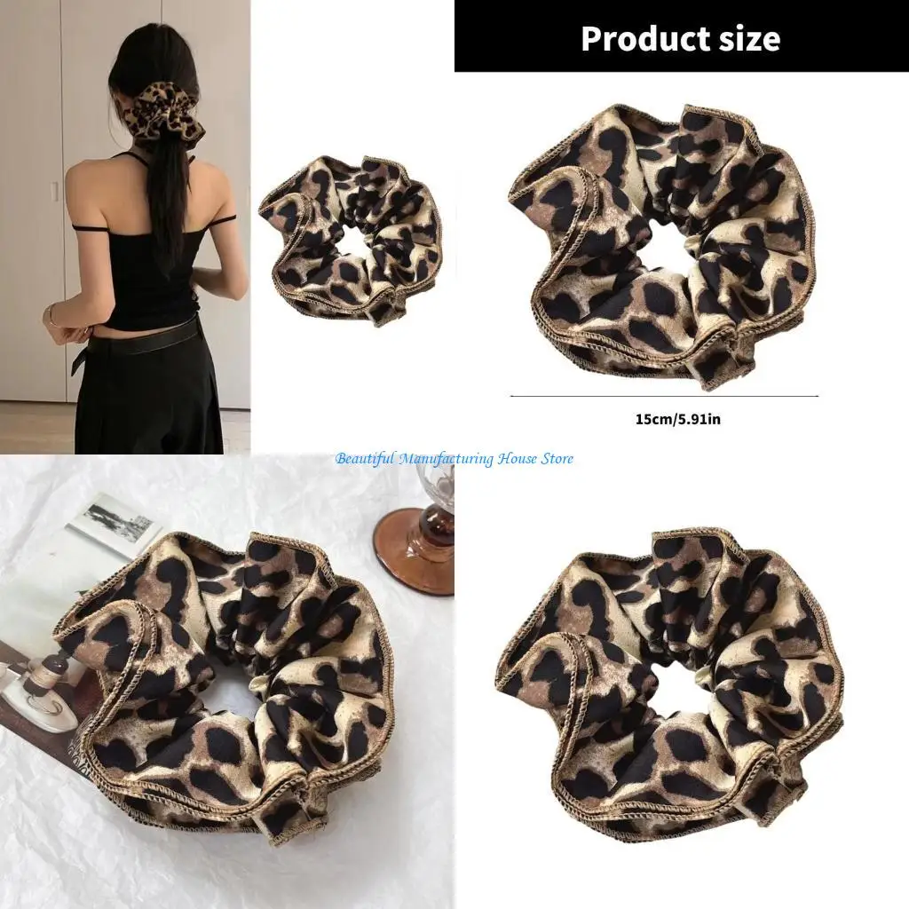 E56A Vintage Hair Scrunchy Women Hair Bun Hairpieces Hair Scrunchies Female Headdress Teenager Girl Hair Styling Tool