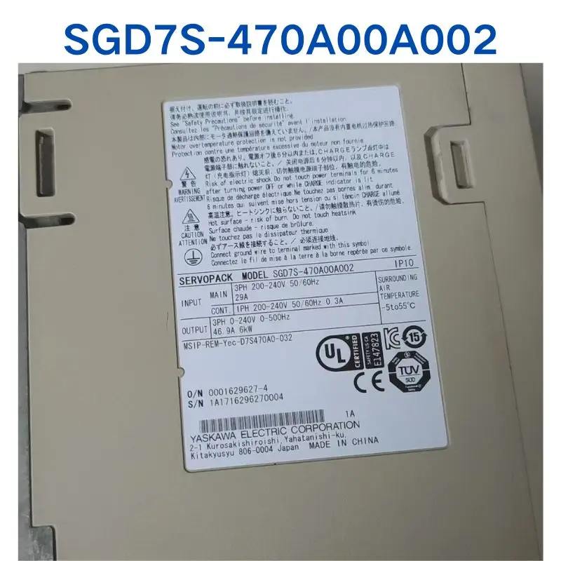 

Б/у тест в порядке для драйвера YASKAWA SGD7S-470A00A002