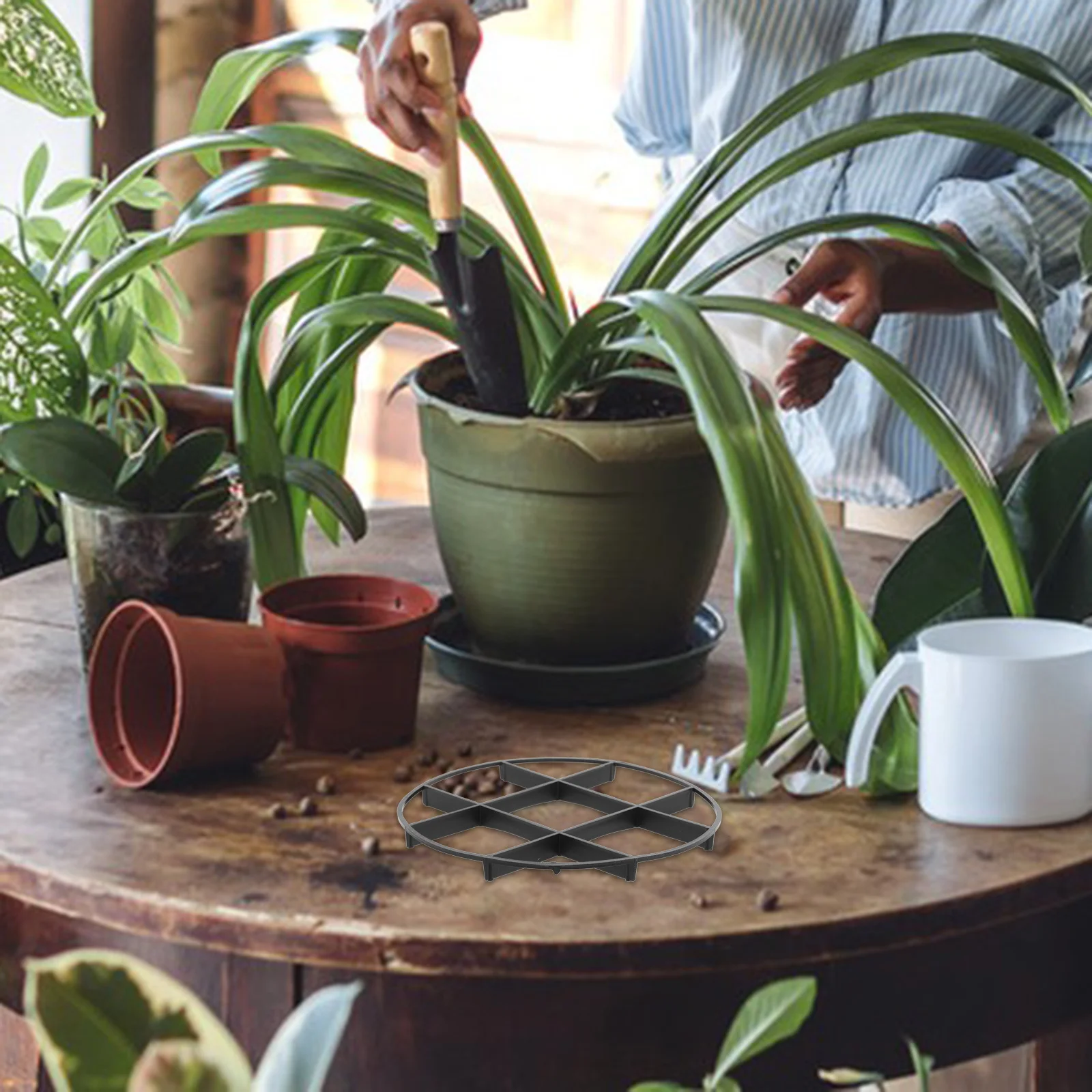 

10Pcs Durable Plastic Flowerpot Pad Nonslip Bonsai Holder Ventilated Bottom Mat for Garden Patio Pot Feet for Outdoor Plant Pots