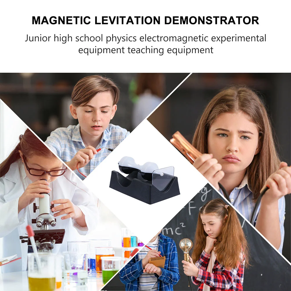 2 PCS Maglev Demonstrator Magnetic Physics Desk Toy Teaching Device Levitation Scientific