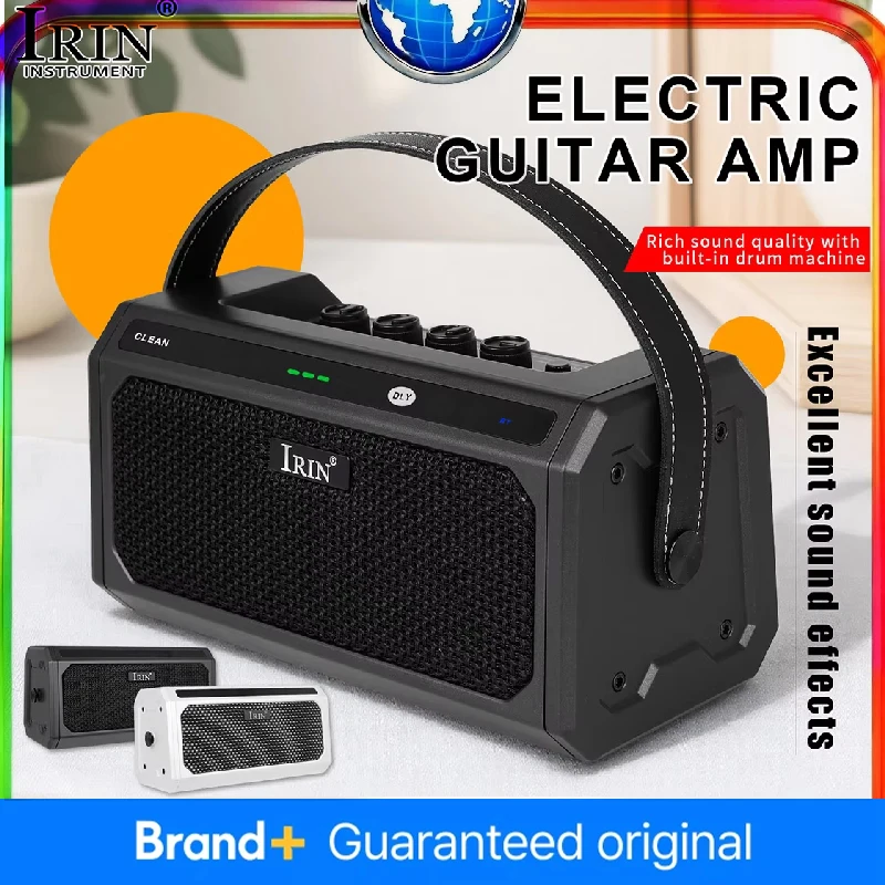 

IRIN Guitar Amplifier TG-08 10W with Clean, Delay, Overdrive, Distortion, Metal, 5 Hours Battery Life, Carrying Strap Included