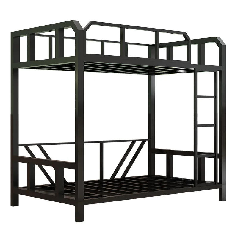 

Hot Sale Iron Pipe Bunk Bed for School Furniture Thickened Double-decker Student Children's Bed Iron Furniture for Beds Room
