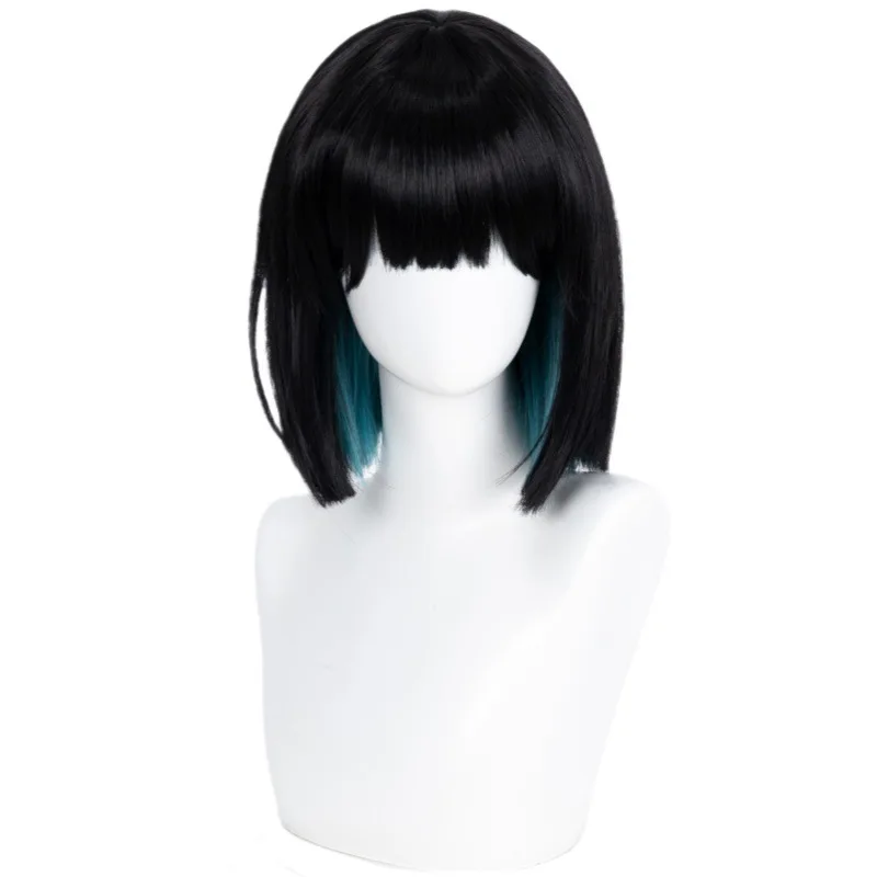 أنيمي الغريبة المرحلة سوا شعر مستعار تأثيري الكبار النساء الفتيات قصيرة مقاومة للحرارة الاصطناعية الشعر دور اللعب الباروكات تجهيزات حفلة الهالوين
