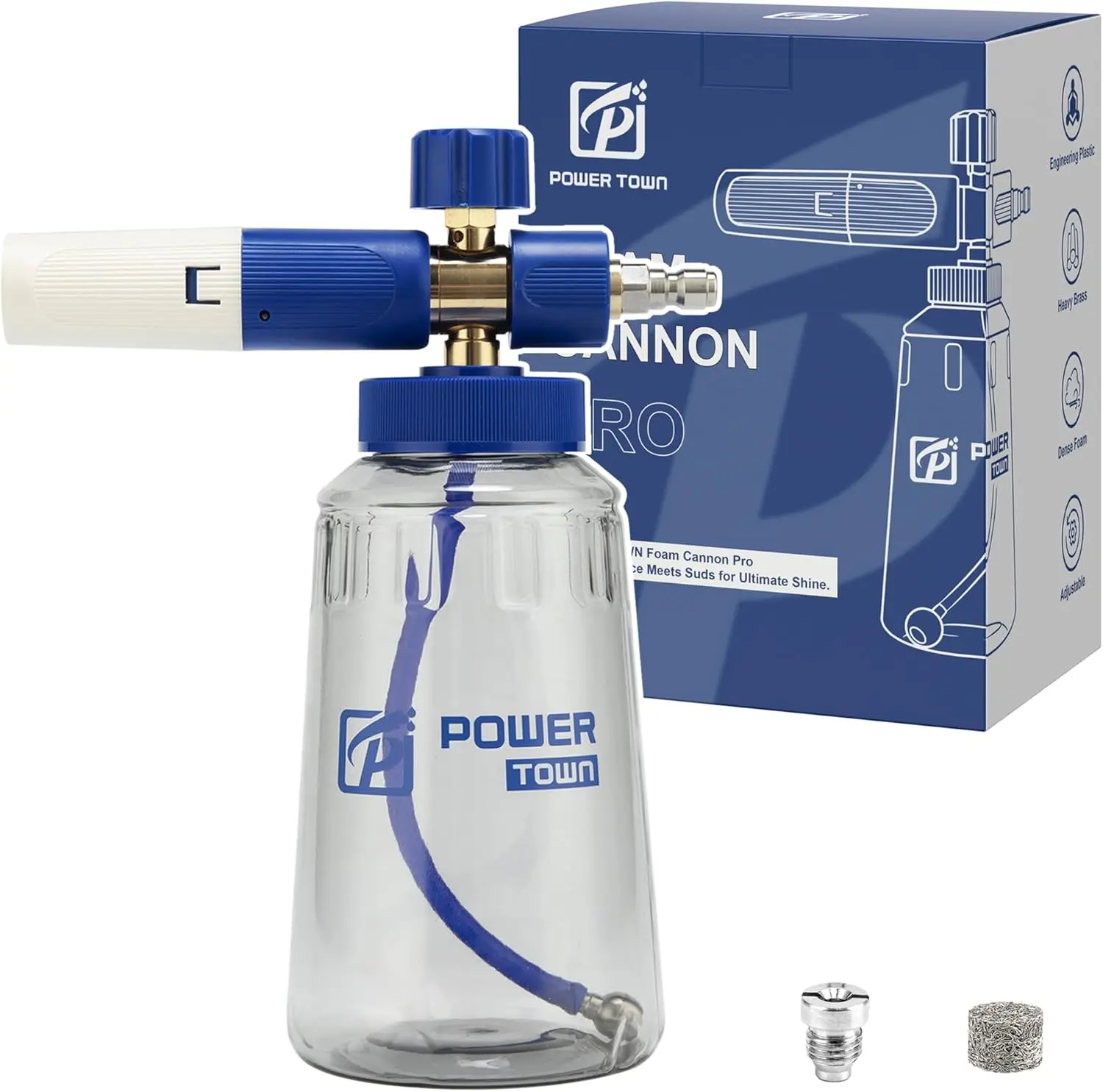 

Foam Cannon Pro, мыльная пушка с широким горлышком для силовой шайбы, быстрое соединение 1/4 дюйма