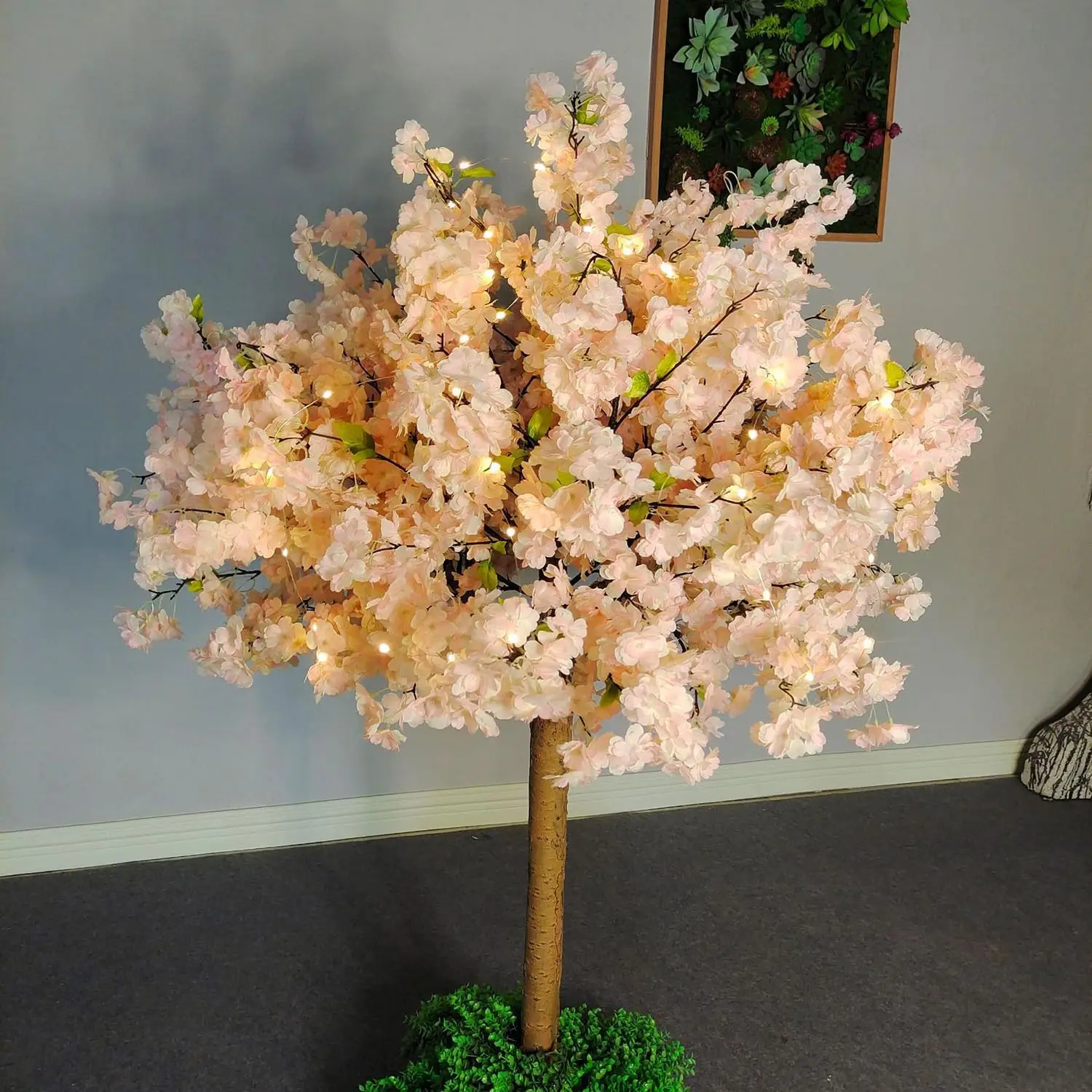

Artificial Cherry Blossom Tree Handmade Artificial Rose Flowers Tree Indoor Outdoor Home Office Party Wedding